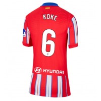 Maglia Calcio Atletico Madrid Koke #6 Prima Divisa Donna 2024-25 Manica Corta